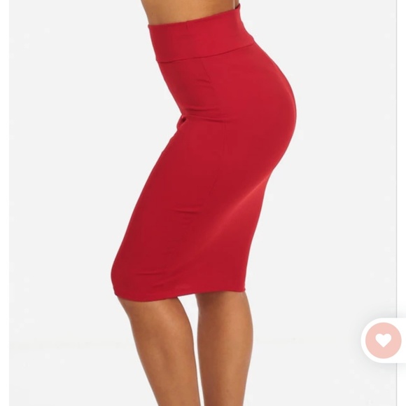 Labisou Dresses & Skirts - 🎄Labisou Red High Waist Pencil Skirt